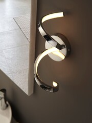 Gallery Home Chrome Lethbridge 1 Bulb Bathroom Wall Light - Image 1 of 8