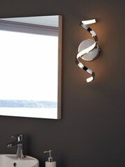Gallery Home Chrome Lethbridge 1 Bulb Bathroom Wall Light - Image 4 of 8