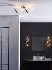 Gallery Home Chrome Lethbridge 1 Bulb Bathroom Wall Light - Image 5 of 8