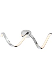 Gallery Home Chrome Lethbridge 1 Bulb Bathroom Ceiling Light - Image 4 of 7