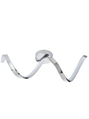 Gallery Home Chrome Lethbridge 1 Bulb Bathroom Ceiling Light - Image 5 of 7