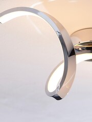 Gallery Home Chrome Lethbridge 1 Bulb Bathroom Ceiling Light - Image 7 of 7