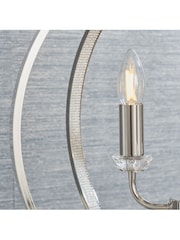 Gallery Home Silver Fances 3 Bulb Pendant Ceiling Light - Image 3 of 8