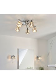 Gallery Home Chrome Frances 1 Bulb Bathroom Wall Light - Image 2 of 3