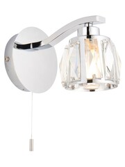 Gallery Home Chrome Frances 1 Bulb Bathroom Wall Light - Image 3 of 3