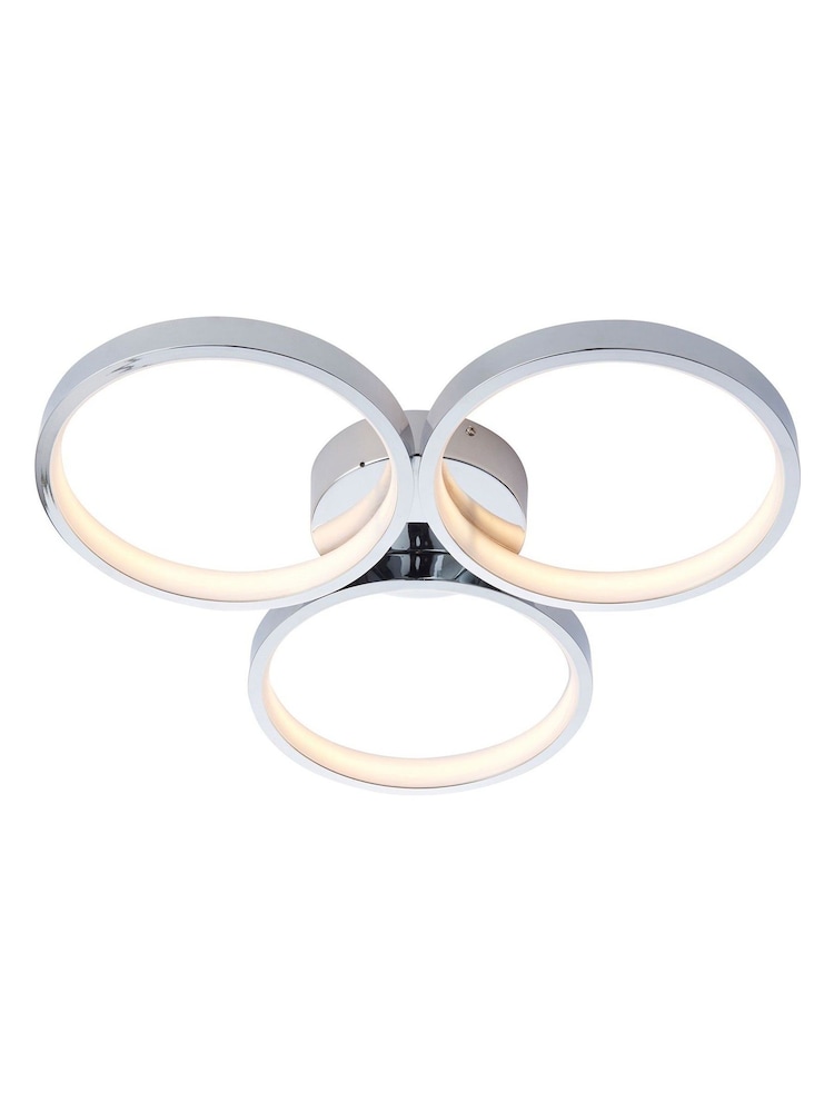 Gallery Home Chrome Elliot 3 Bulb Bathroom Ceiling Light - Image 7 of 7 Gallery Home Chrome Elliot 3 Bulb Bathroom Ceiling Light - Image 7 of 7