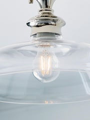 Gallery Home Silver Burnaby 1 Bulb Ceiling Light - Image 5 of 7