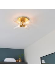 Gallery Home Brass Orillia 4 Bulb Bathroom Ceiling Light - Image 2 of 3