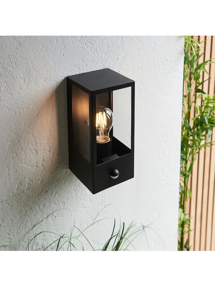Gallery Home Black Javier PIR 1 Bulb Outdoor Wall Light - Image 2 of 8