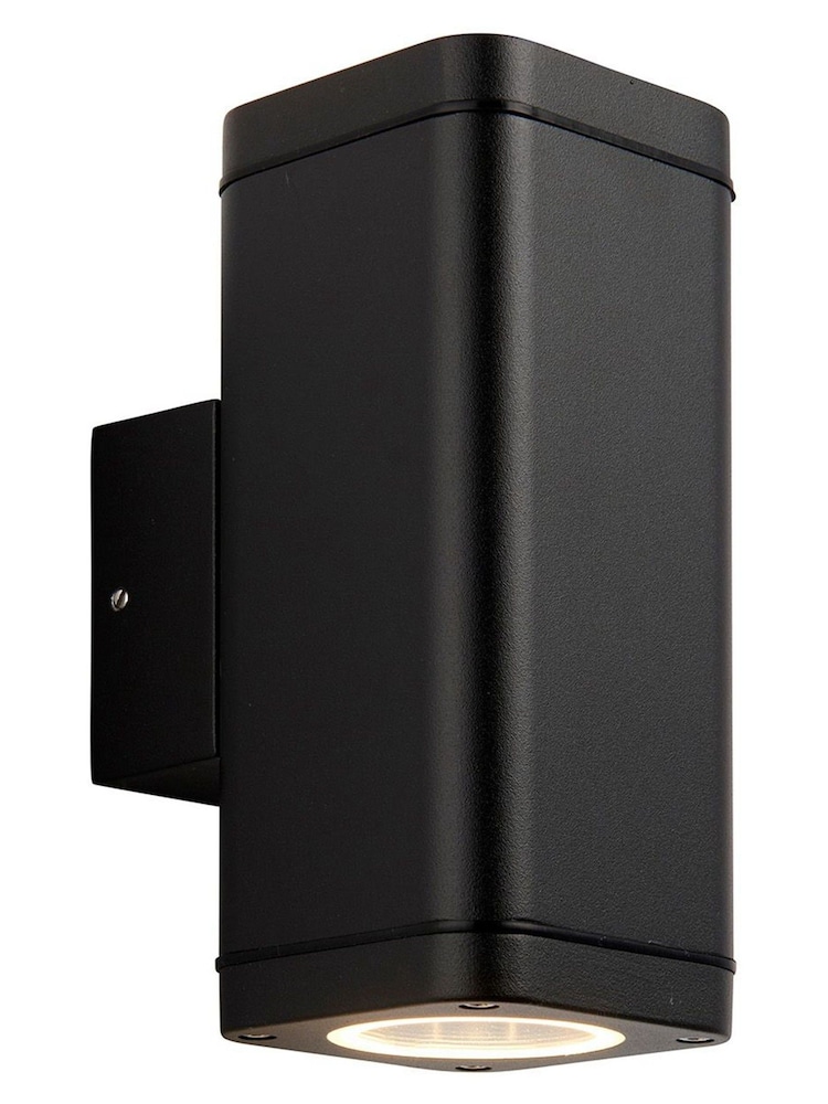 Gallery Home Black Halifax 2 Bulb Outdoor Wall Light - Image 1 of 7