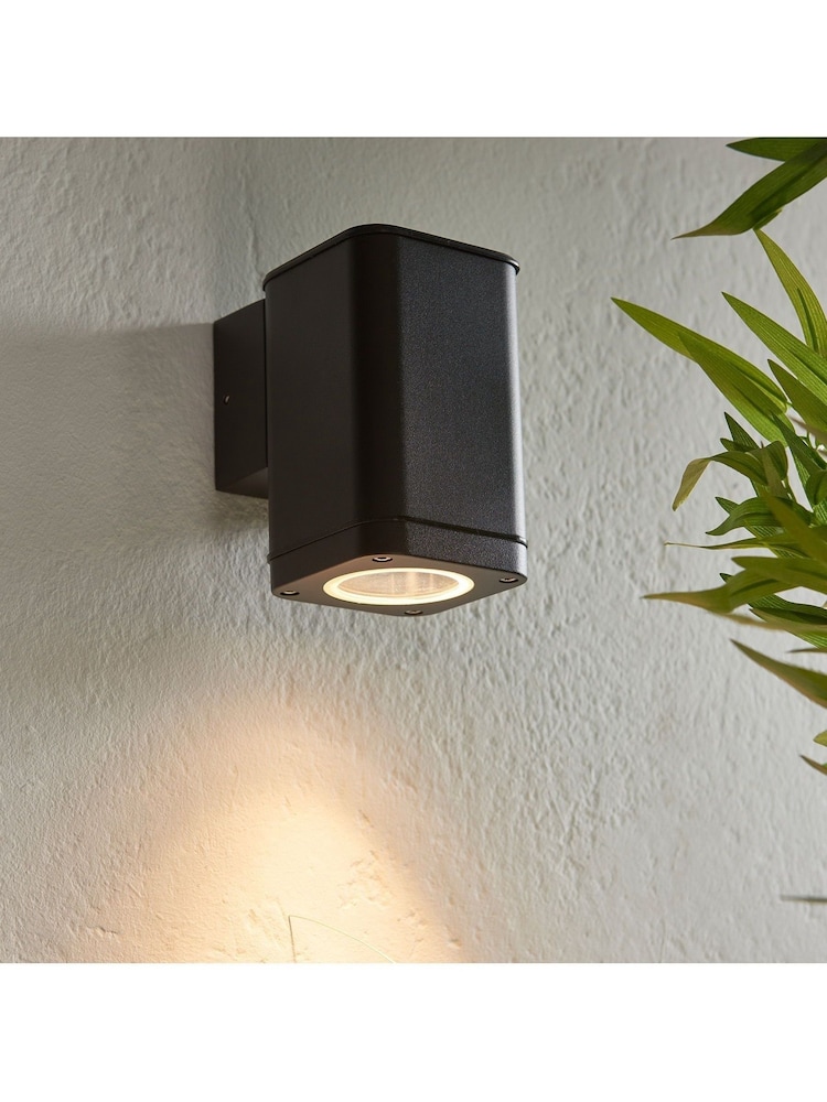 Gallery Home Black Halifax 1 Bulb Outdoor Wall Light - Image 2 of 8