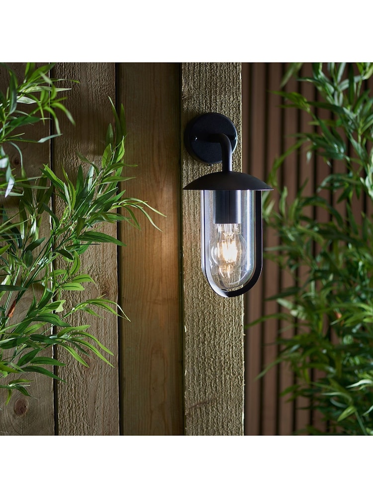 Gallery Home Black Cornwall 1 Bulb Outdoor Wall Light - Image 2 of 8