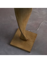 Gallery Home Brown Brooks Wooden Floor Lamp - Image 4 of 8