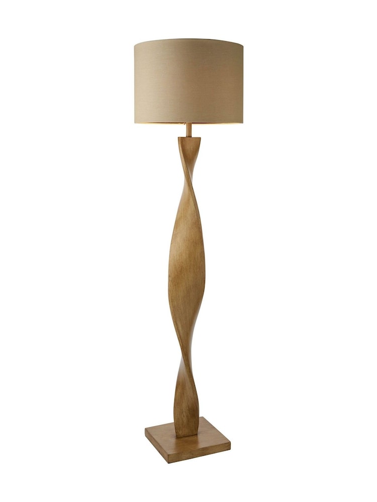 Gallery Home Brown Brooks Wooden Floor Lamp - Image 5 of 5