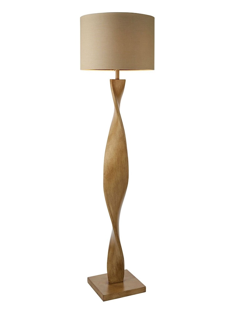 Gallery Home Brown Brooks Wooden Floor Lamp - Image 8 of 8