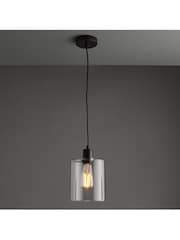 Gallery Home Black Boldo 1 Bulb Pendant Ceiling Light - Image 1 of 7