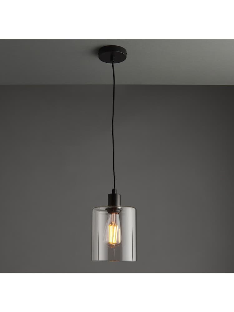 Gallery Home Black Boldo 1 Bulb Pendant Ceiling Light - Image 1 of 7