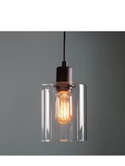 Gallery Home Black Boldo 1 Bulb Pendant Ceiling Light - Image 2 of 7