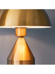 Gallery Home Antique Brass Barrie 1 Bulb Table Lamp - Image 4 of 7