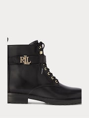 Lauren Ralph Lauren Eldridge Stiefel aus poliertem Leder - Bild 8 von 8