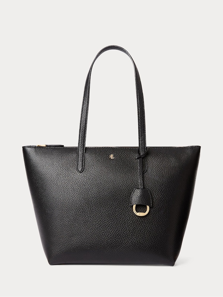 Lauren Ralph Lauren Black Karly Tote Shopped Bag - Image 1 of 8