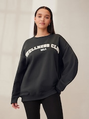 self. Black Wellness Club Sweatshirt - Image 4 of 8