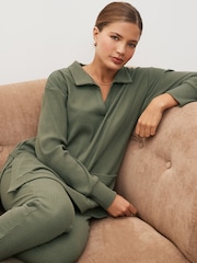 Khaki Green Ribbed Tunic - Image 1 of 9