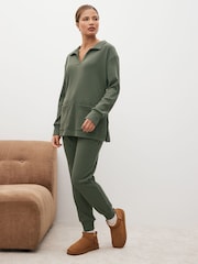 Khaki Green Ribbed Tunic - Image 2 of 9