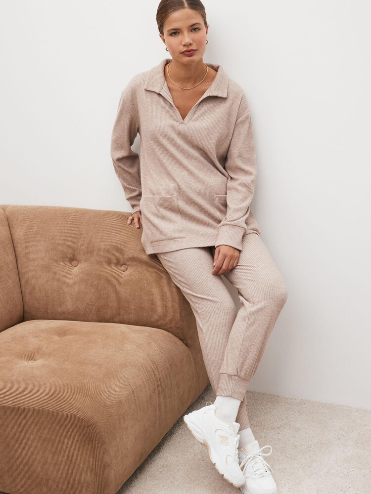 Oatmeal Ribbed Tunic - Image 1 of 7