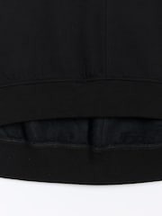 River Island Black Longline Batwing Sweat Top - Image 5 of 5