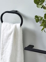 Black Oslo Wall Mount Toilet Roll Holder - Image 2 of 6