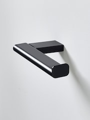 Black Oslo Wall Mount Toilet Roll Holder - Image 4 of 6