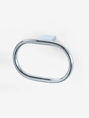 Chrome Oslo Towel Rail Ring - Image 3 of 4