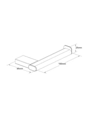 Chrome Oslo Wall Mount Toilet Roll Holder - Image 3 of 3
