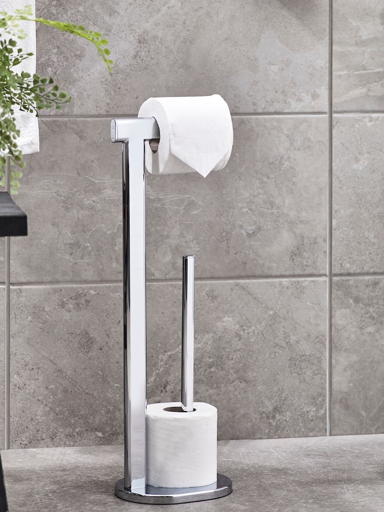 Chrome Oslo Toilet Roll Holder - Image 1 of 5