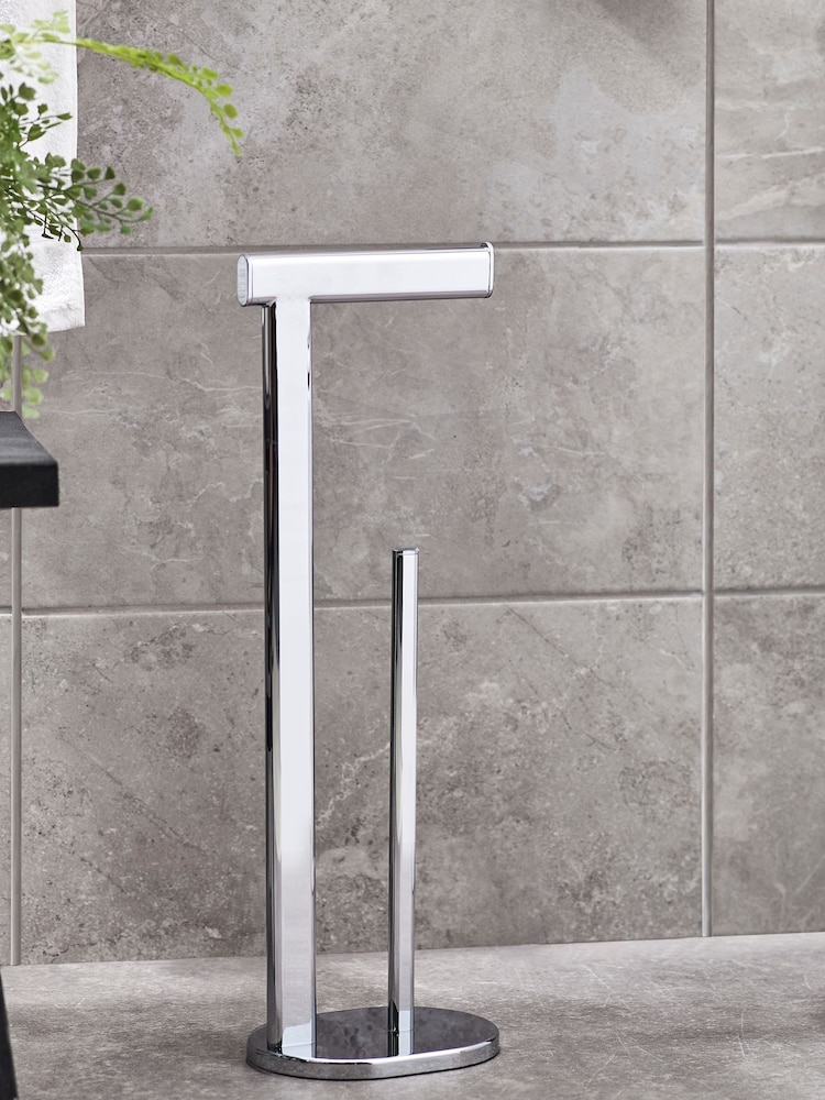 Chrome Oslo Toilet Roll Holder - Image 2 of 5