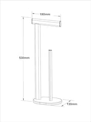 Chrome Oslo Toilet Roll Holder - Image 5 of 5