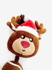 Christmas Reindeer Rope and Ball Pet Toy - Image 2 of 2