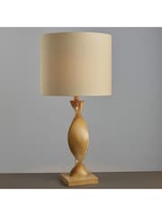 Gallery Home Brown Brooks Wooden Table Lamp - Image 6 of 8