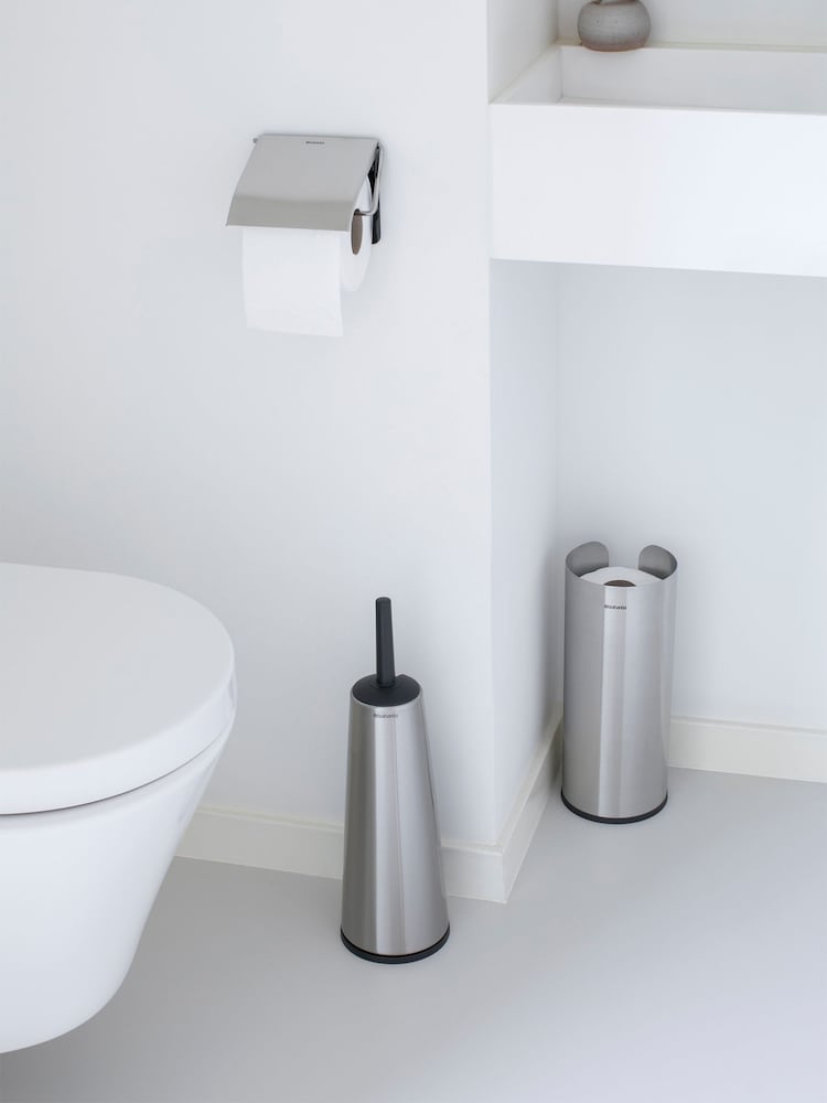 Brabantia Silver ReNew Toilet Roll Dispenser and Stand - Image 1 of 6