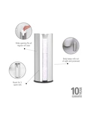 Brabantia Silver ReNew Toilet Roll Dispenser and Stand - Image 6 of 6
