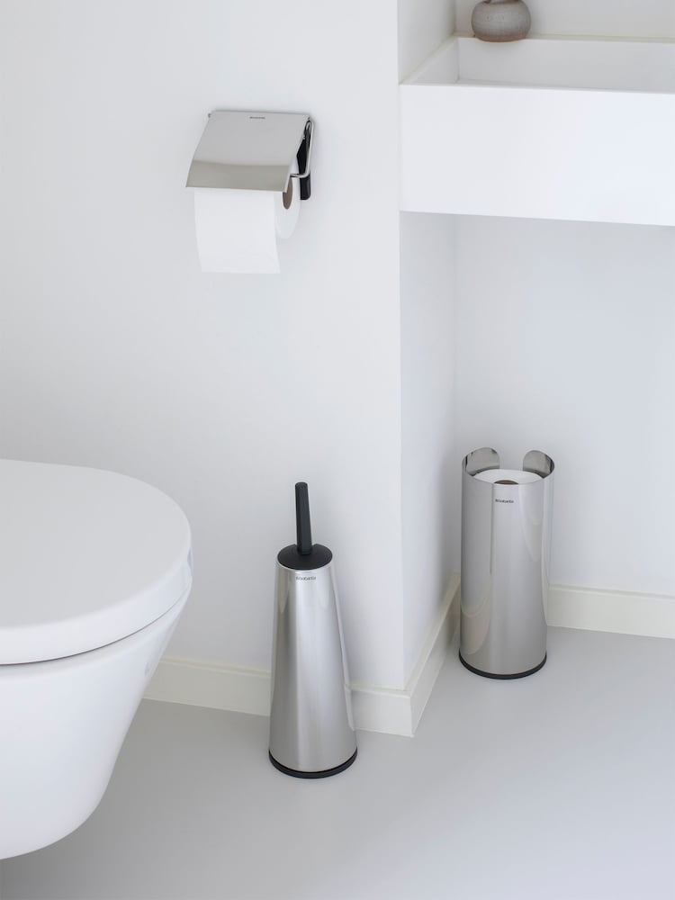 Brabantia Chrome ReNew Toilet Roll Dispenser Stand - Image 1 of 6 Brabantia Chrome ReNew Toilet Roll Dispenser Stand - Image 1 of 6