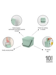 Brabantia Green Sort  Go 6L Bin - Image 6 of 6