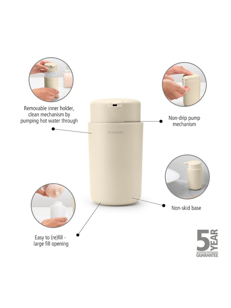 Brabantia Cream ReNew Soap Dispenser - Image 6 of 6