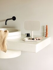 Brabantia Cream ReNew Mirror with Storage - Image 1 of 6