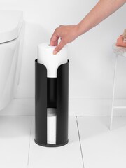 Brabantia Black ReNew Toilet Roll Stand - Image 2 of 6
