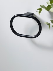 Black Oslo Towel Rail Ring - Image 3 of 7