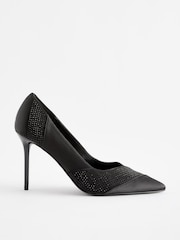 Black Forever Comfort® Bling Panel Court Shoes - Image 2 of 5