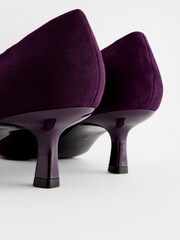Purple Regular/Wide Fit Forever Comfort® Jewel Trim Kitten Heels - Image 3 of 5