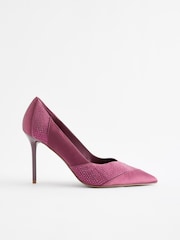 Berry Red Forever Comfort® Bling Panel Court Shoes - Image 2 of 5